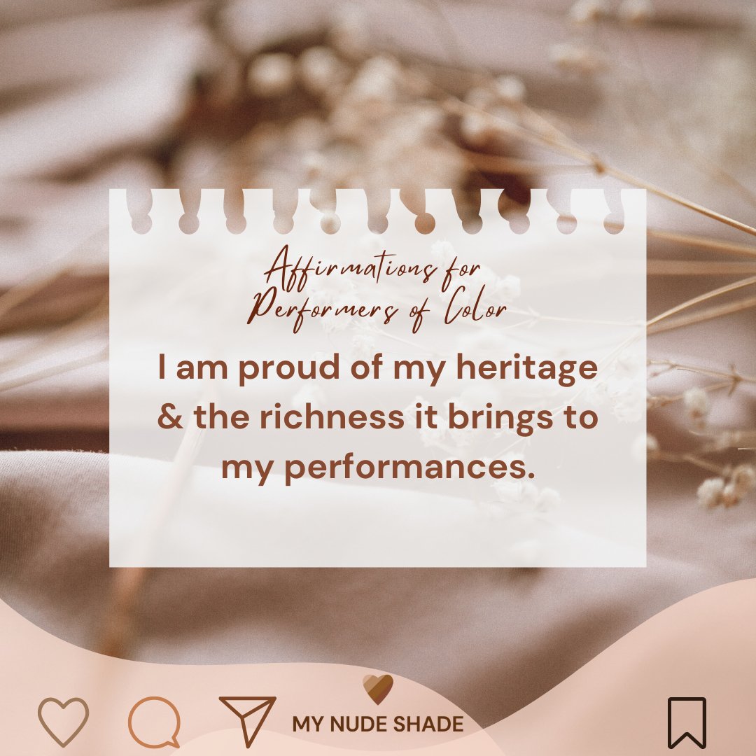 Heritage in the performing arts: Journal Prompts for BIPOC Performers – My  Nude Shade