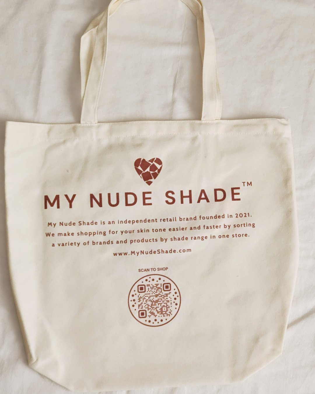 My Nude Shade Organic Canvas Tote Bag showcases love for all shades of skin. Large, functional, and eco-conscious, designed for performers on the go.